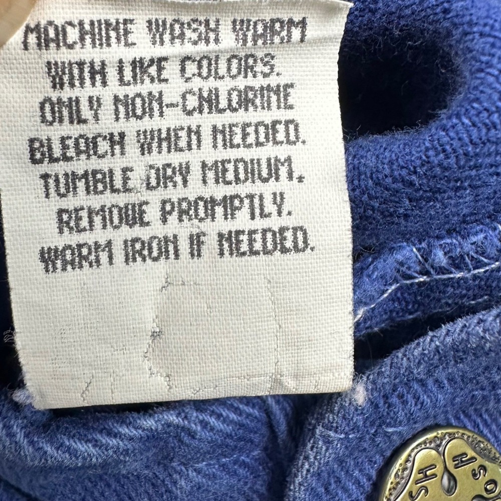 Vintage‎ 1990s OshKosh B'gosh Blue Overalls Toddler 3T Made USA Cotton Snap Leg - Picture 13 of 16
